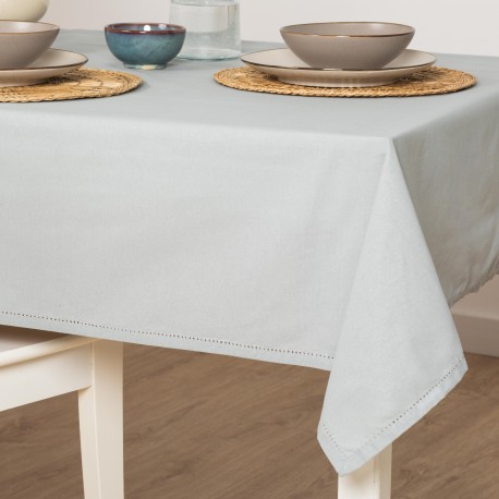 Mantel antimanchas algodón liso