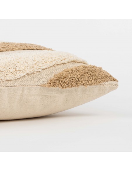 Cojín cuadrante algodón Tejada natural 45x45 - funda + relleno Cojín cuadrante algodón Tejada natural 45x45 - funda + relleno