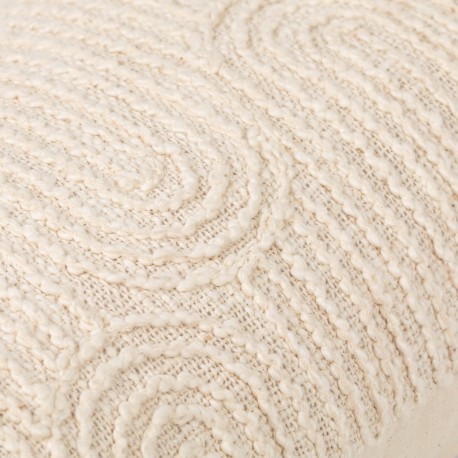 Cojín cuadrante algodón Ceballos natural 45x45  - funda + relleno