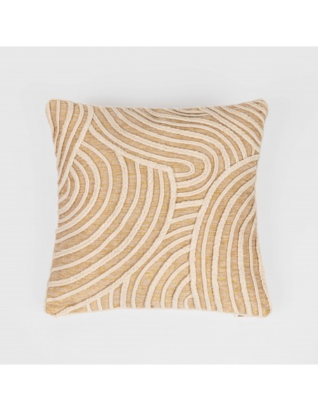 Cojín cuadrante algodón Dune natural 45x45  - funda + relleno Cojín cuadrante algodón Dune natural 45x45  - funda + relleno