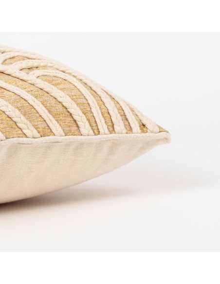 Cojín cuadrante algodón Dune natural 45x45  - funda + relleno Cojín cuadrante algodón Dune natural 45x45  - funda + relleno