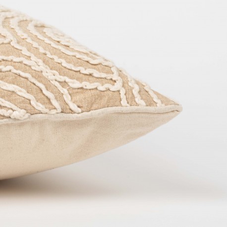 Cojín cuadrante algodón Midsommar natural 45x45  - funda + relleno