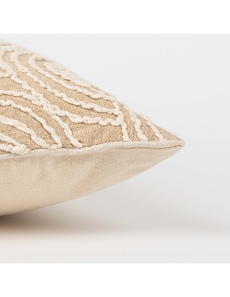 Cojín cuadrante algodón Midsommar natural 45x45  - funda + relleno Cojín cuadrante algodón Midsommar natural 45x45  - funda + relleno