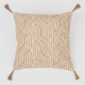 Cojín cuadrante algodón Verso natural 45x45  - funda + relleno