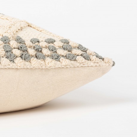 Cojín cuadrante algodón Basette 45x45 - funda + relleno