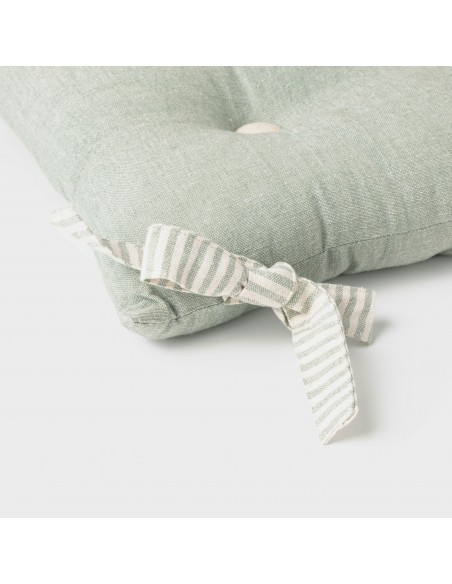 Cojín plancheta botones algodón liso Cojín plancheta botones algodón liso