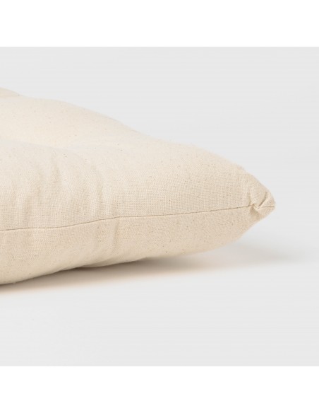 Cojín plancheta botones algodón liso Cojín plancheta botones algodón liso