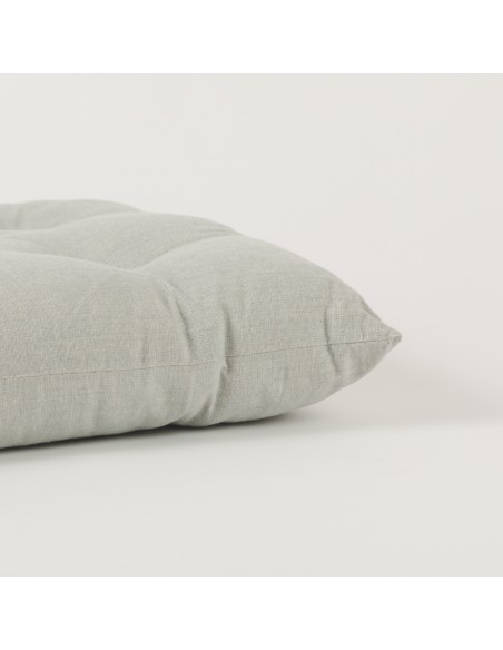 Cojín plancheta botones algodón liso