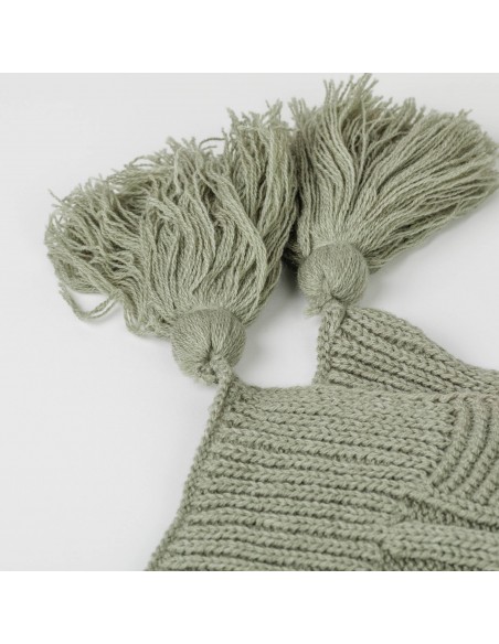 Plaid ocho con borlón Plaid ocho con borlón