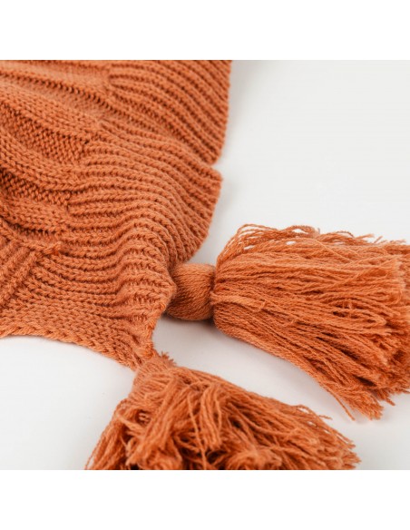 Plaid ocho con borlón Plaid ocho con borlón