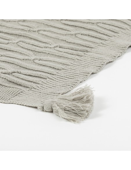 Plaid ocho con borlón Plaid ocho con borlón