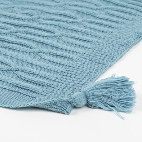 Plaid ocho con borlón