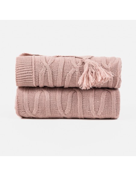 Plaid ocho con borlón Plaid ocho con borlón