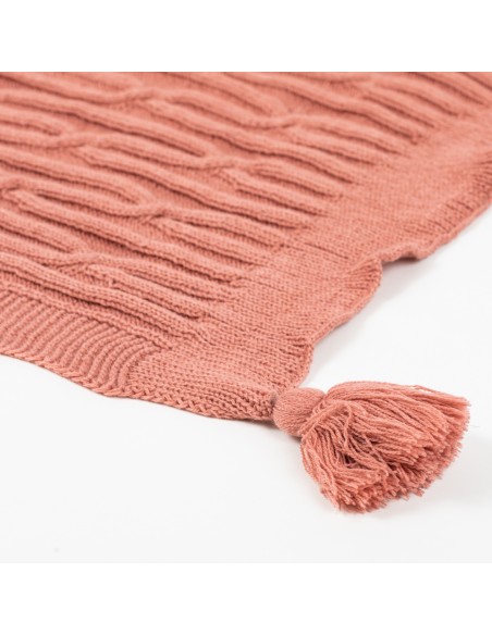 Plaid ocho con borlón Plaid ocho con borlón