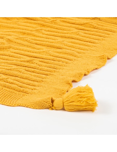 Plaid ocho con borlón Plaid ocho con borlón