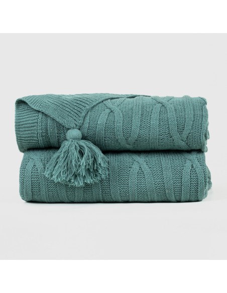 Plaid ocho con borlón