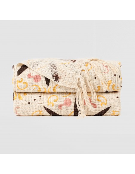 Plaid algodón Culiacan mostaza Plaid algodón Culiacan mostaza