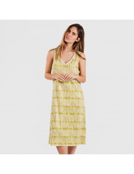 Vestido midi tirantes soft Lemonade verde lima vestidos-y-blusones-mujer