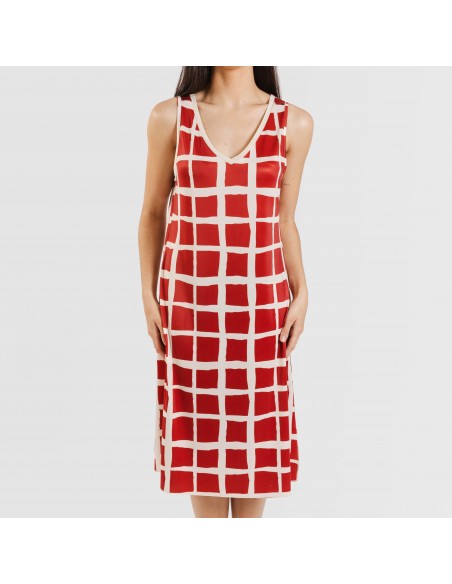 Vestido midi tirantes soft Naroa teja Vestido midi tirantes soft Naroa teja