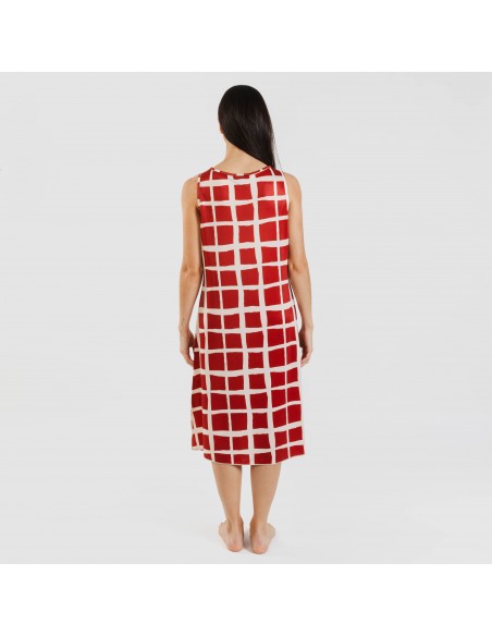 Vestido midi tirantes soft Naroa teja Vestido midi tirantes soft Naroa teja