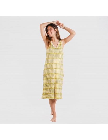 Vestido midi tirantes soft Lemonade verde lima vestidos-y-blusones-mujer