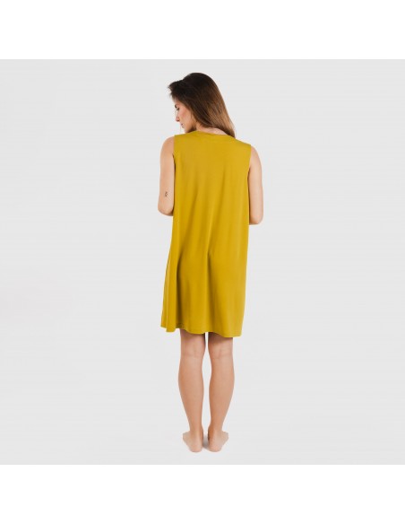 Vestido corto crepe liso Vestido corto crepe liso