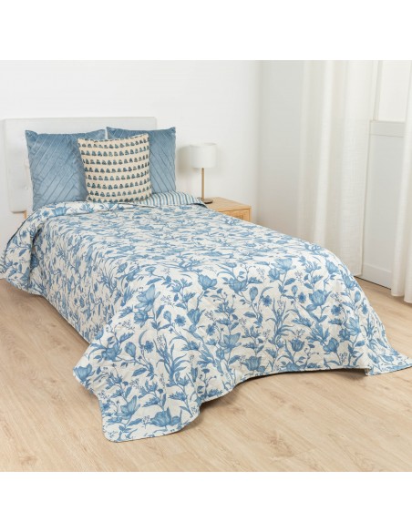 Colcha bouti Nala indigo