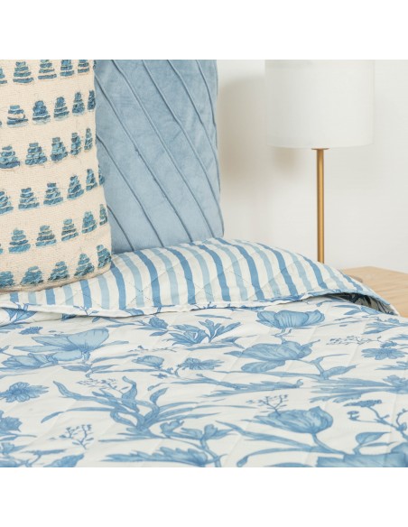 Colcha bouti Nala indigo