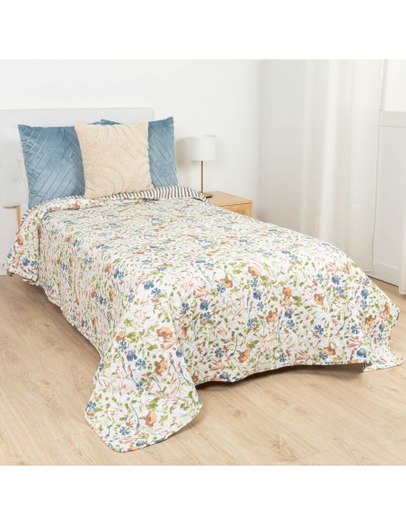 Colcha bouti Ñoke malva rosa