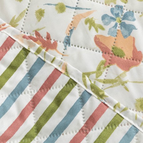 Colcha bouti Ñoke malva rosa