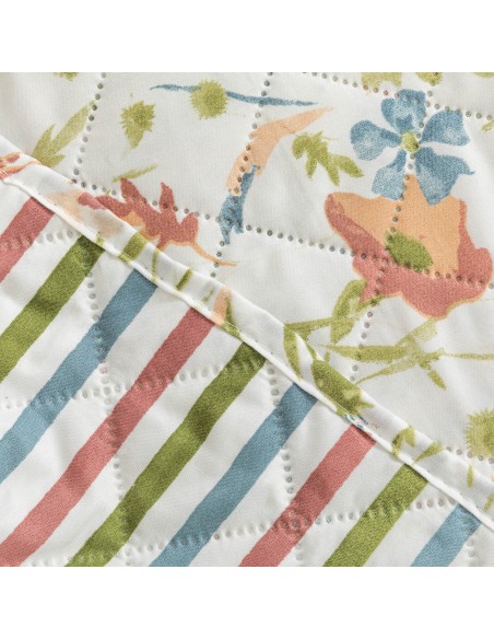 Colcha bouti Ñoke malva rosa