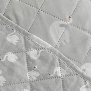 Colcha bouti Swan gris 2