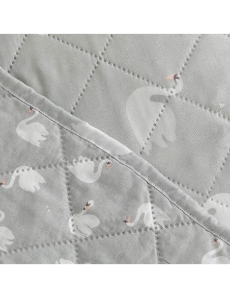 Colcha bouti Swan gris Colcha bouti Swan gris