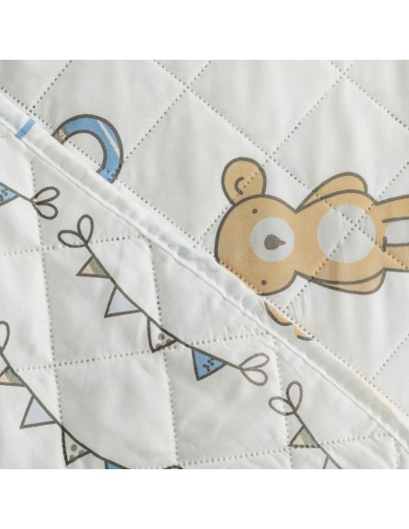 Colcha bouti Nico celeste Colcha bouti Nico celeste