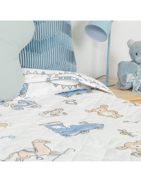 Colcha bouti Nico celeste Colcha bouti Nico celeste