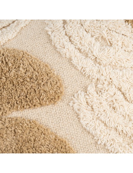 Cojín cuadrante algodón Zafra natural 50x50 - funda + relleno Cojín cuadrante algodón Zafra natural 50x50 - funda + relleno