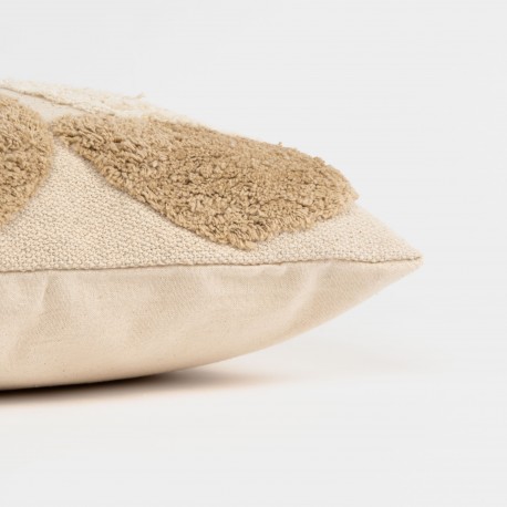 Cojín cuadrante algodón Zafra natural 50x50 - funda + relleno