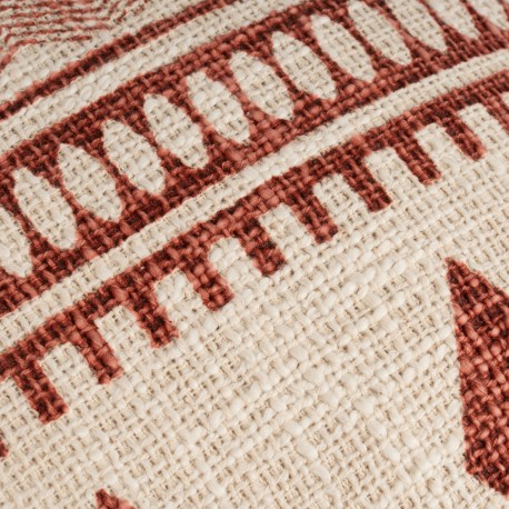 Cojín cuadrante algodón Fauno topo 45x45  - funda + relleno