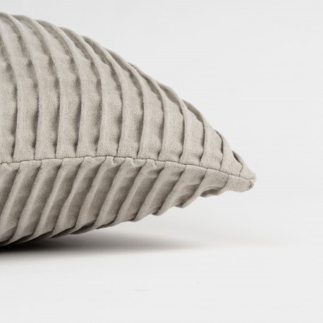 Cojín cuadrante New Ondas ante 50x50 - funda + relleno