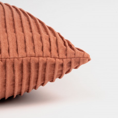 Cojín cuadrante New Ondas ante 50x50 - funda + relleno