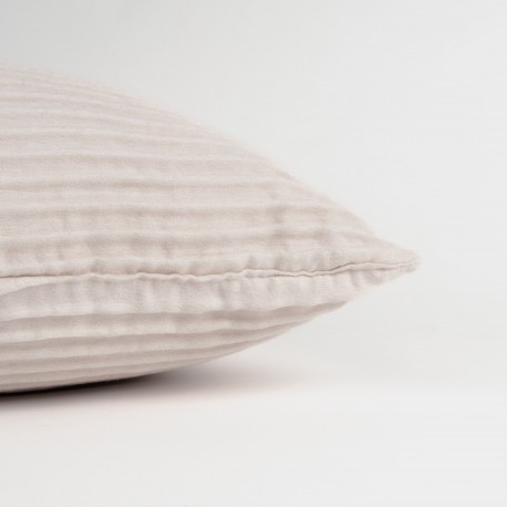 Cojín cuadrante New Ondas ante 50x50 - funda + relleno