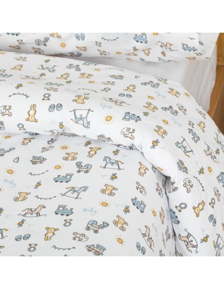 Funda nórdica algodón Nico celeste Funda nórdica algodón Nico celeste