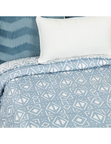 Colcha bouti Tiber indigo