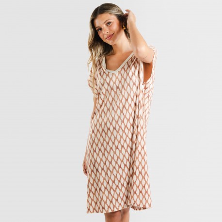 Vestido corto manga fluida soft Orlando arena