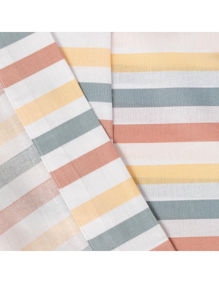 Juego de sábanas algodón Raya Laia cuna Juego de sábanas algodón Raya Laia cuna