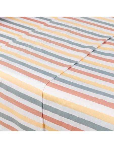 Juego de sábanas algodón Raya Laia cuna Juego de sábanas algodón Raya Laia cuna