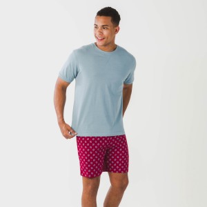 Pijama corto algodón hombre Benetto azul 2