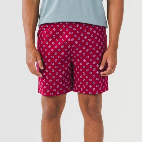 Pijama corto algodón hombre Benetto azul