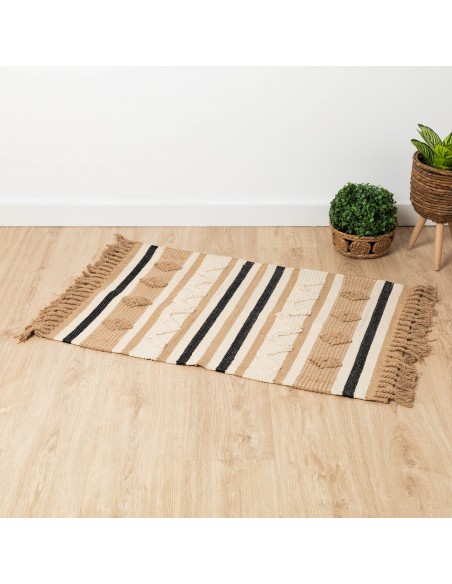 Alfombra algodón Parparela arena - negro Alfombra algodón Parparela arena - negro