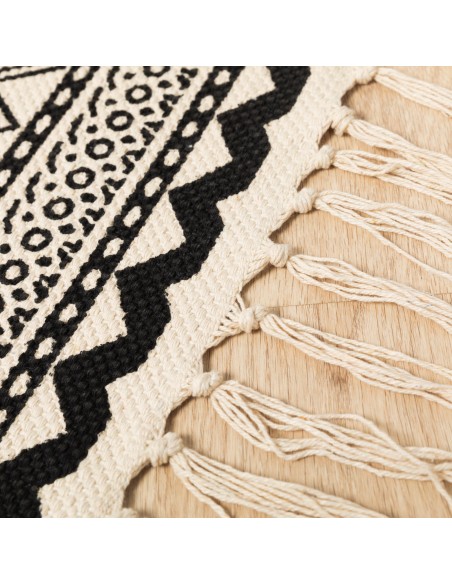 Alfombra algodón Galatea blanco - negro Alfombra algodón Galatea blanco - negro